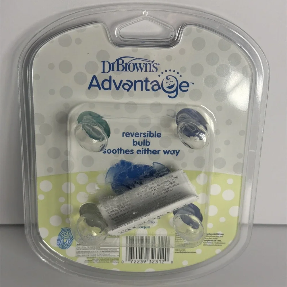 Drl Brown's Advantage Day & Night 4 Pack Pacifiers/Soothers Glow In Dark 6-18 M